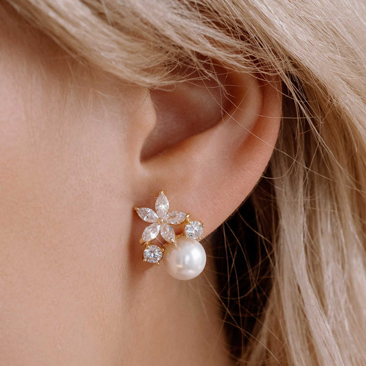 Ensemble Fleur Perla Gold