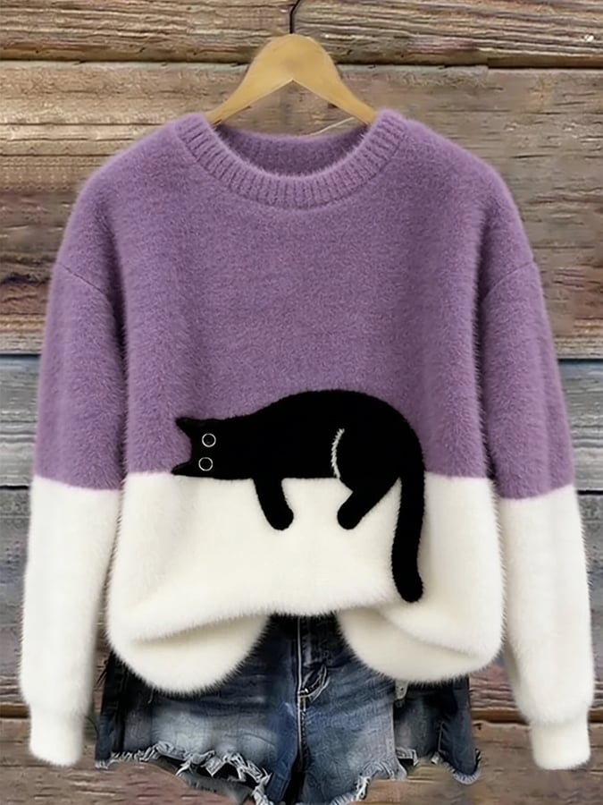 Gatlin – Casual Kat Graphic Trui