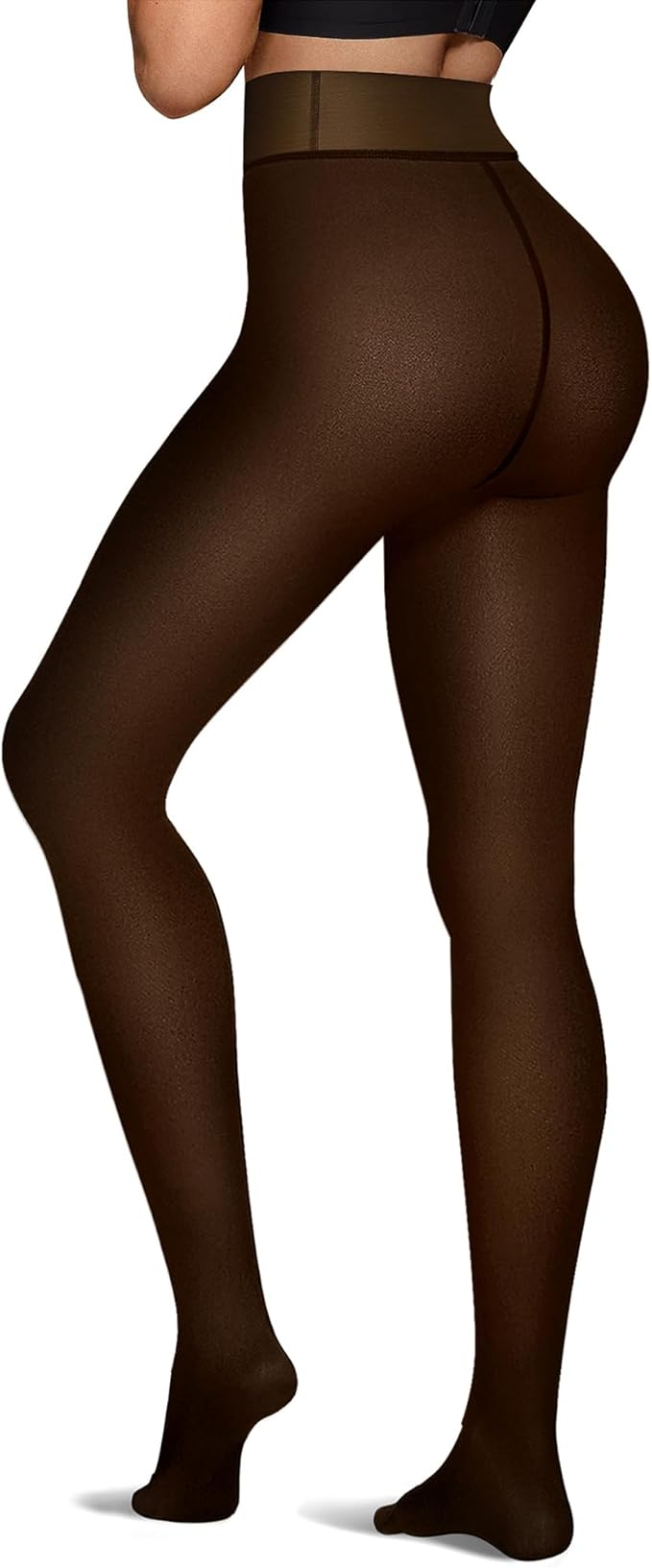 Rosiedress High Waist Fleece Lined Winter Thermal Pantyhose