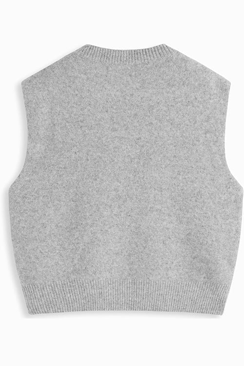Rosiedress Crewneck Knitted Pullover Sweater Vest