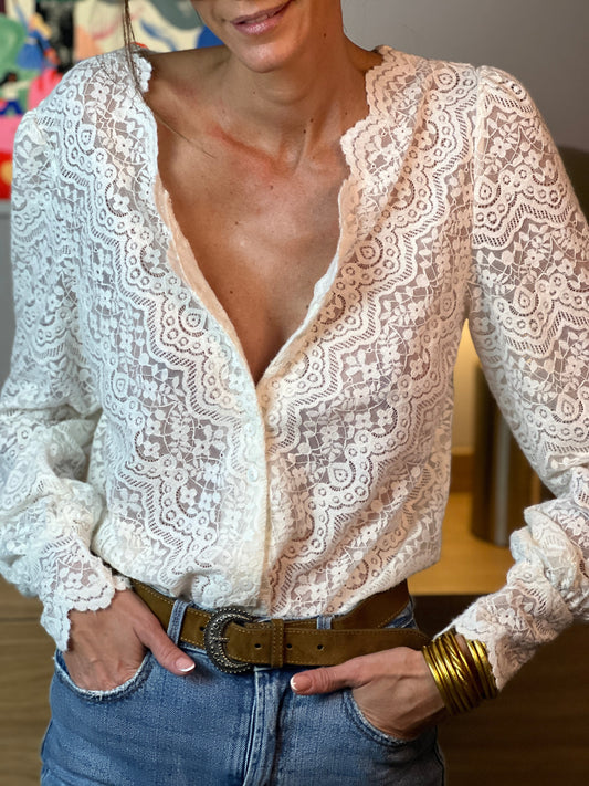 Gebreide damesblouse Hippoline