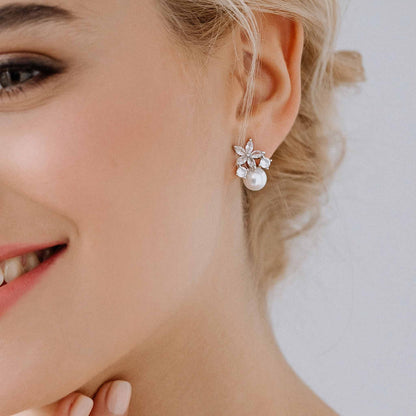 Ensemble Fleur Perla Silver