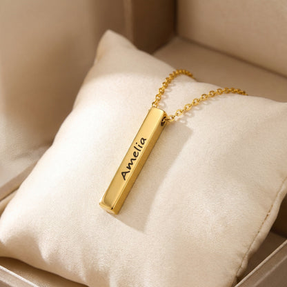 Ketting Bar met Gravure  – Aan mijn schat