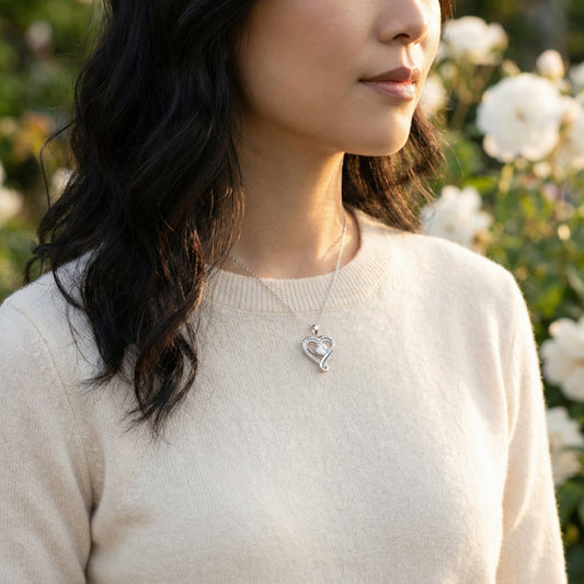 Hart ketting "i love you for always and forever" -   Aan mijn Schat