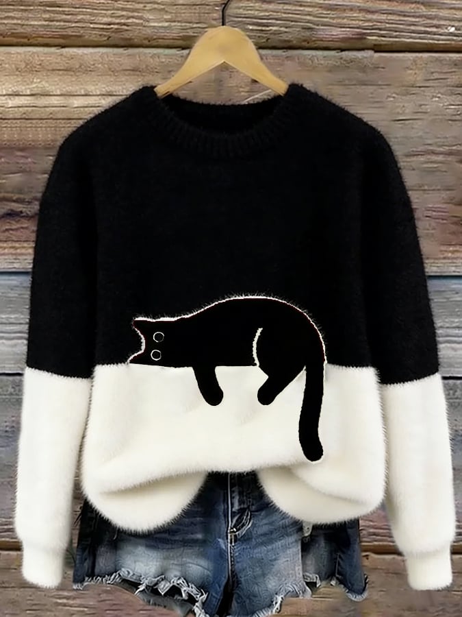 Gatlin – Casual Kat Graphic Trui