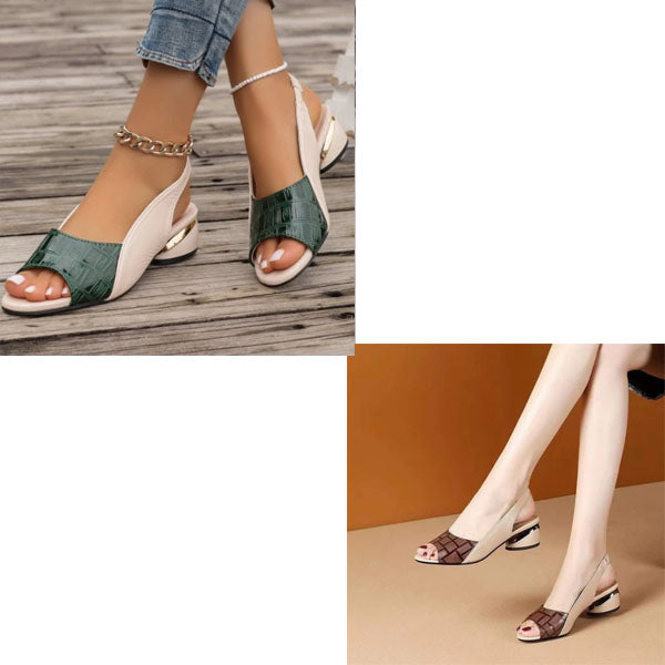 Stijlvolle dames sandalen met chunky hak