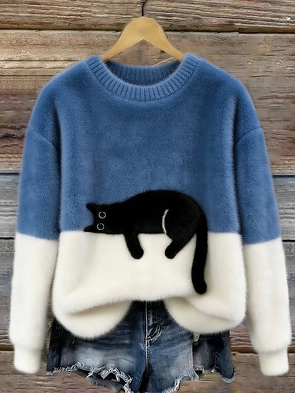 Gatlin – Casual Kat Graphic Trui