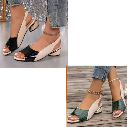 Stijlvolle dames sandalen met chunky hak