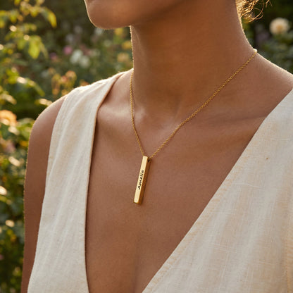 Ketting Bar met Gravure  – Aan mijn schat