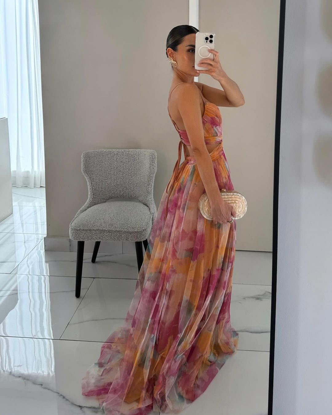Giselle - Betoverend Maxijurk met Bloemenprint