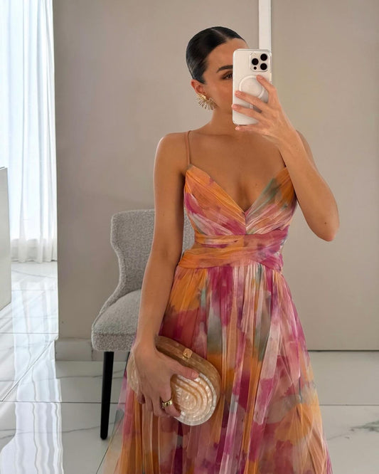 Giselle - Betoverend Maxijurk met Bloemenprint