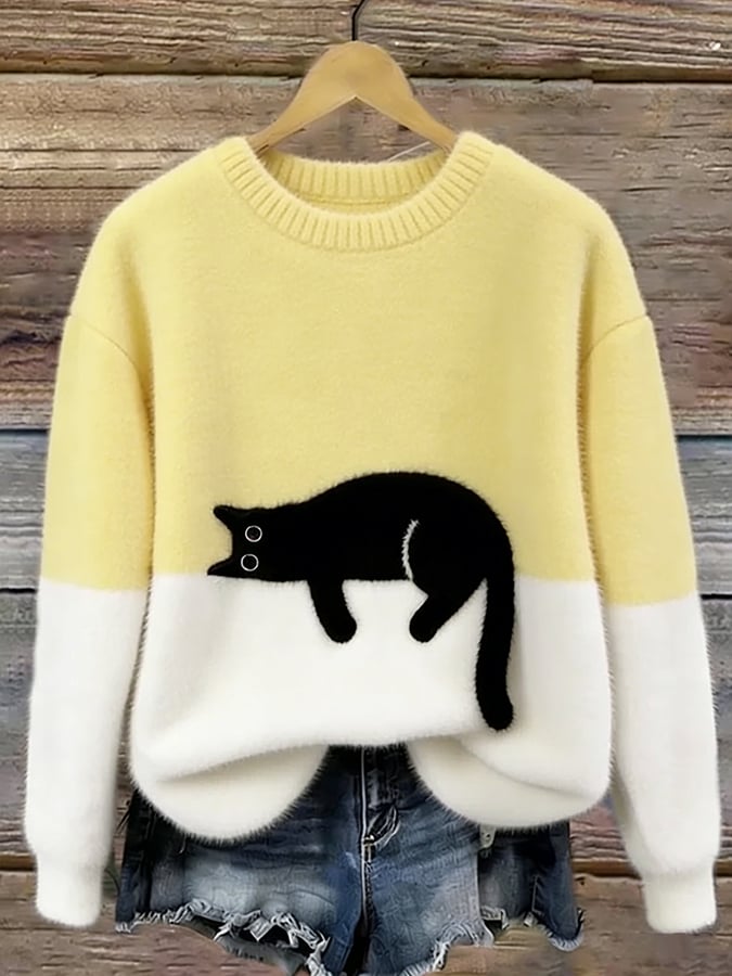Gatlin – Casual Kat Graphic Trui