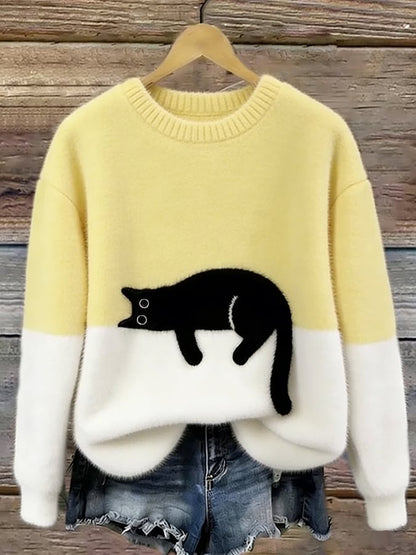 Gatlin – Casual Kat Graphic Trui