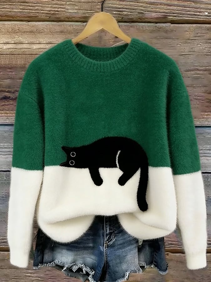 Gatlin – Casual Kat Graphic Trui