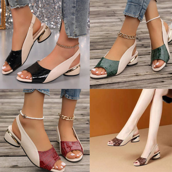 Stijlvolle dames sandalen met chunky hak