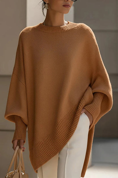 Rosiedress Crewneck Drop Shoulder Slouchy Pullover Sweater