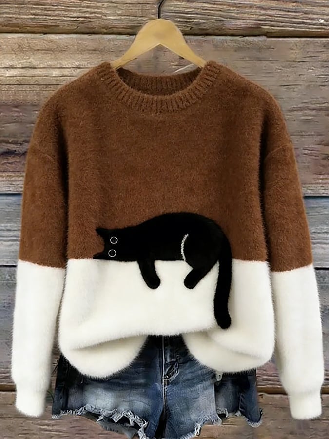 Gatlin – Casual Kat Graphic Trui