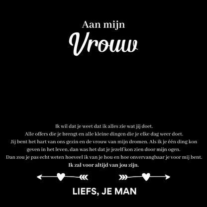Bedel hart ketting - Aan mijn vrouw V1