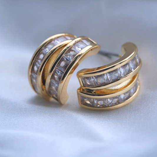 AMALIA DIAMOND HOOPS