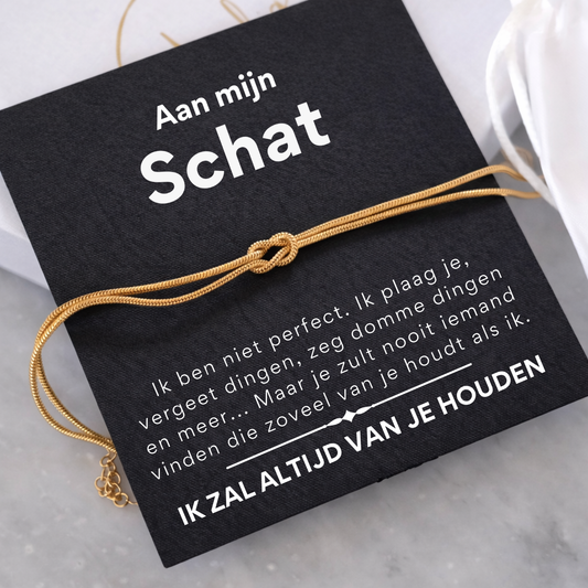 Liefdesknoop Armband - Aan mijn schat