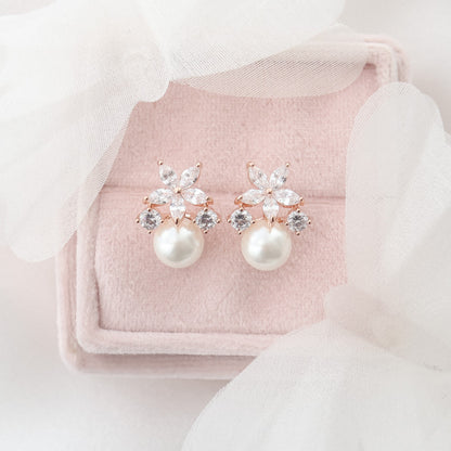 Ensemble Fleur Perla Or Rose