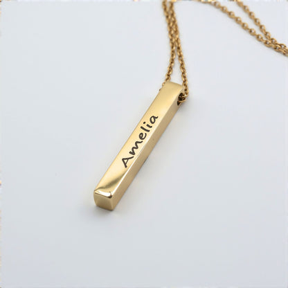 Ketting Bar met Gravure  – Aan mijn schat