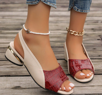 Stijlvolle dames sandalen met chunky hak