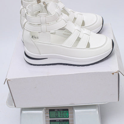 Lichte comfortabele sleehaksandalen met ritssluiting
