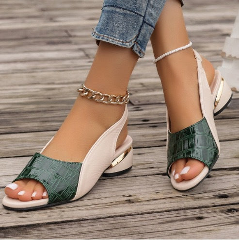 Stijlvolle dames sandalen met chunky hak