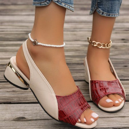 Stijlvolle dames sandalen met chunky hak