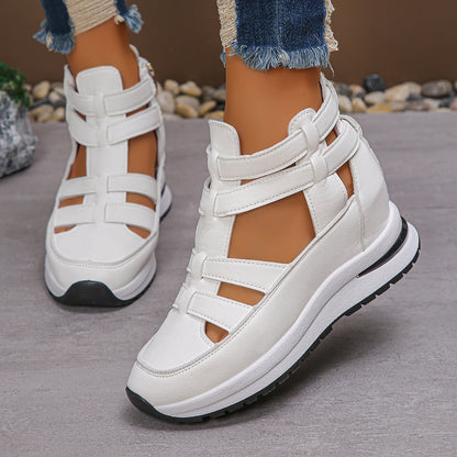 Lichte comfortabele sleehaksandalen met ritssluiting