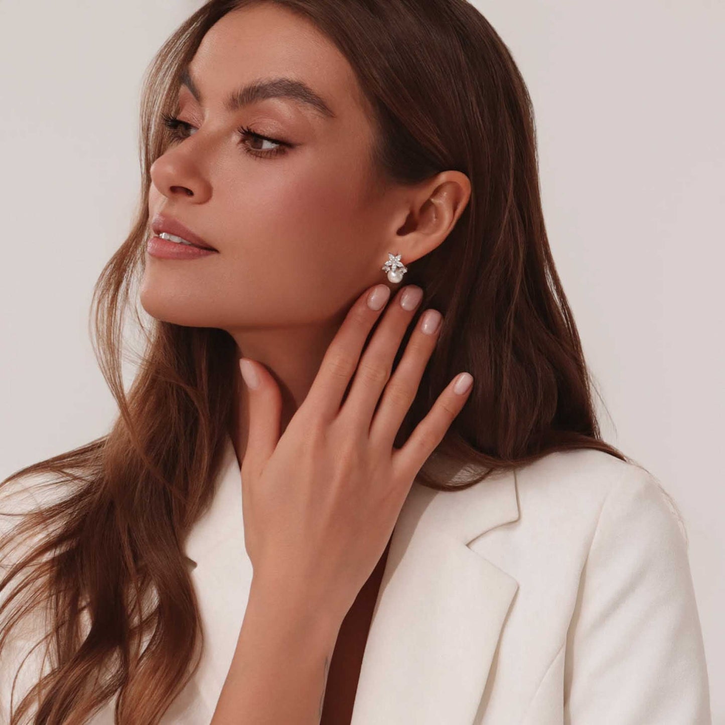 Ensemble Fleur Perla Silver