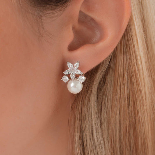 Ensemble Fleur Perla Silver