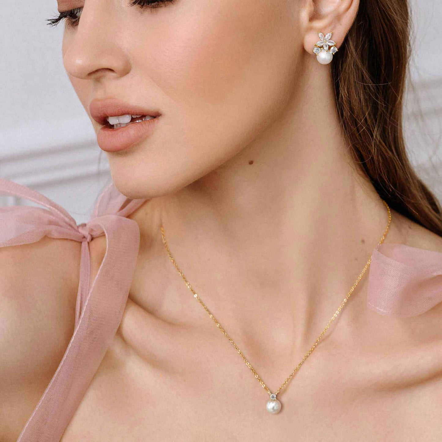 Ensemble Fleur Perla Gold