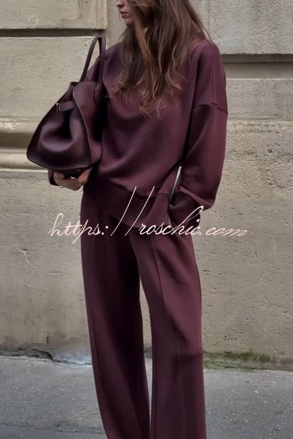 (BUY 1 GET 2 FREE) Soft Turtleneck Zip Sweatshirt & Loose Pocket Pants Set