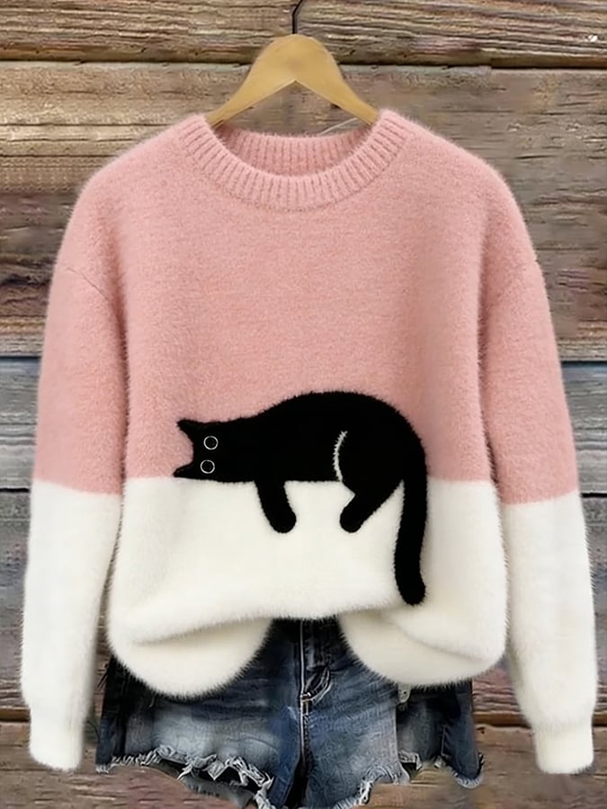 Gatlin – Casual Kat Graphic Trui