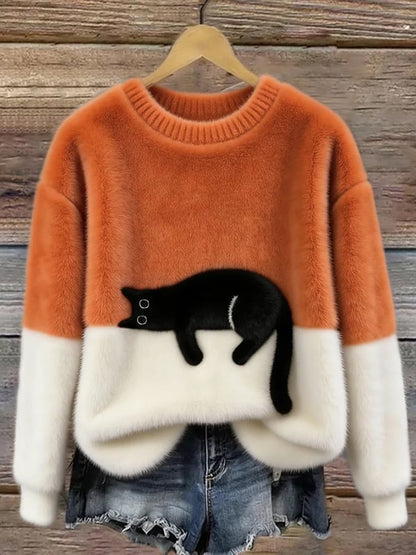 Gatlin – Casual Kat Graphic Trui