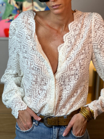 Gebreide damesblouse Hippoline