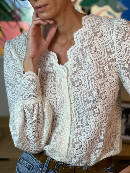 Gebreide damesblouse Hippoline