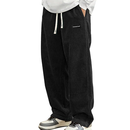 Wijde broek met koord en zakken voor heren