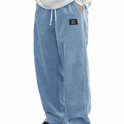 Wijde broek met koord en zakken voor heren